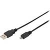 Cable connect Ancus USB AM  to USB Micro B Black 0,5m